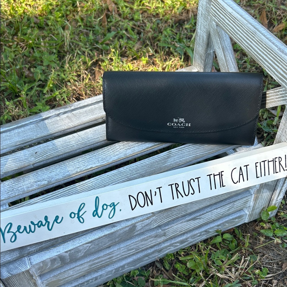 Coach Black Leather Wallet